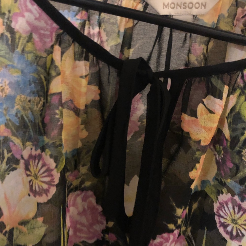 Monsoon blouse, transparent, flowy - Picture 3 of 5